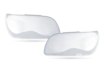 Headlight Covers; Clear (10-13 Camaro w/ Factory Halogen Headlights)