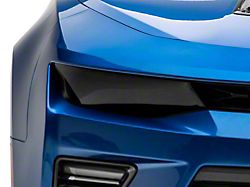 Headlight Covers; Smoked (16-18 Camaro)