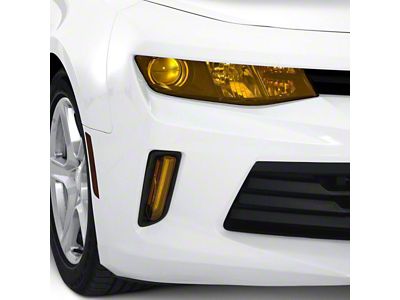 Headlight Covers; Transparent Yellow (16-18 Camaro)