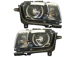 HID Headlights; Black Housing; Clear Lens (10-13 Camaro w/ Factory Projector/HID Headlights; 14-15 Camaro ZL1)