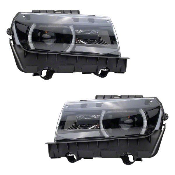 Camaro HID Headlights; Black Housing; Clear Lens (1415 Camaro w