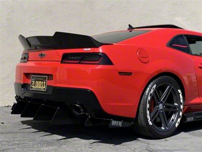 High Wing Blade Rear Spoiler; Carbon Fiber (14-15 Camaro)