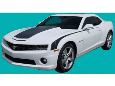 Hockey Stick Stripes; Silver (10-13 Camaro)