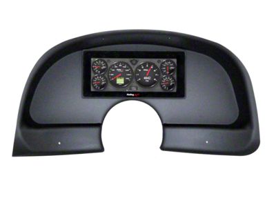 Holley 6.86-Inch Dash Panel; Matte Black (93-02 Camaro)