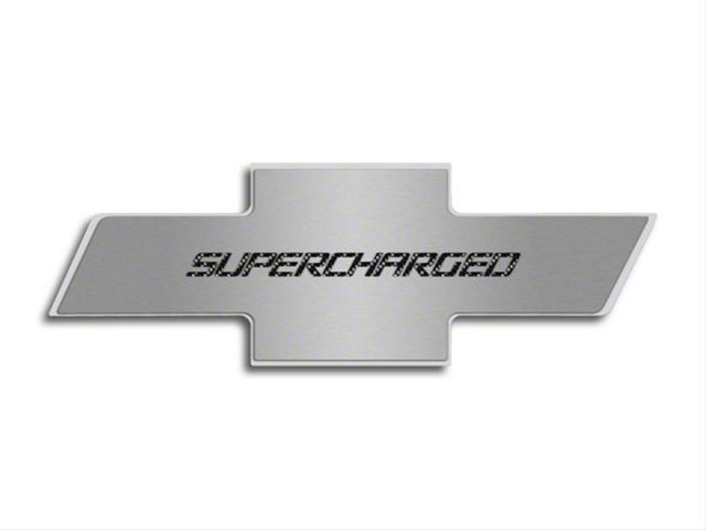 Hood Badge with Supercharged Emblem for Factory Pad (10-15 Camaro)