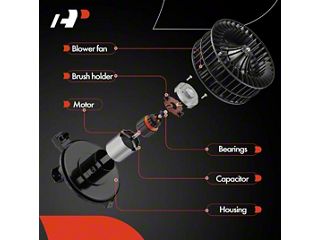 Blower Assembly HVAC Blower Motor Assembly For 2008-2014