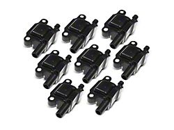 Ignition Coil with 3-Pins; Square Coil; Set of Eight (16-21 Camaro SS, ZL1)