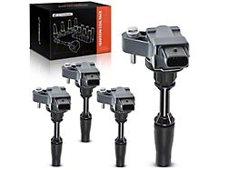 Ignition Coils; Set of Four; Black (16-18 2.0L Camaro)