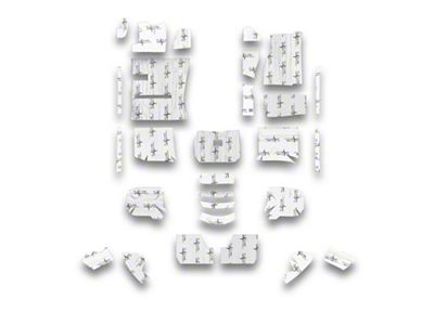 Insulation and Sound Dampening Kit; Floor (93-02 Camaro Coupe)