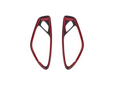 Interior Door Handle Covers; Carbon Fiber (16-24 Camaro)