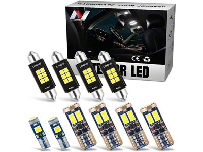Interior LED Bulb Kit; Pure White (93-02 Camaro)