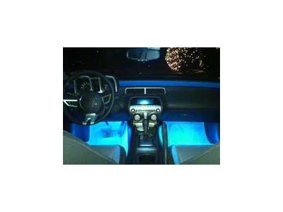 Interior LED Lighting Kit with Dome LED Light; Superbright Aqua (10-15 Camaro)