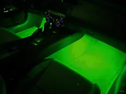 Interior LED Lighting Kit with Dome LED Light; Superbright Green (10-15 Camaro)