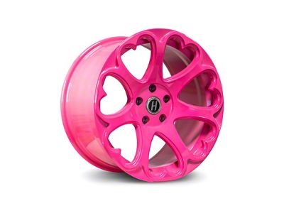 KOKORO Pink Wheel; Rear Only; 18x11; 6mm Offset (16-24 Camaro LS, LT)