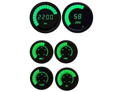 LED Bargraph Multi-Gauge Set; Green