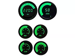 LED Bargraph Multi-Gauge Set; Green (Universal; Some Adaptation May Be Required)