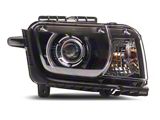 LED Halo Projector Headlights; Black Housing; Clear Lens (10-13 Camaro w/ Factory Halogen Headlights)