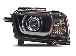 LED Halo Projector Headlights; Black Housing; Clear Lens (10-13 Camaro w/ Factory Halogen Headlights)