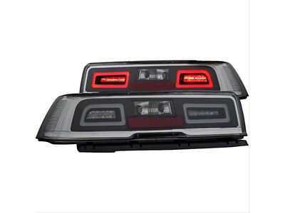 LED Tail Lights; Black Housing; Smoked Lens (14-15 Camaro w/ Factory Halogen Tail Lights)