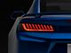 LED Tail Lights with Sequential Turn Signals; Matte Black Housing; Clear Lens (16-18 Camaro)