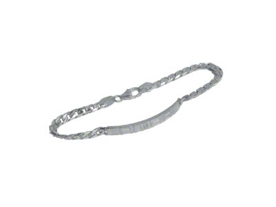 Camaro Lettering Bracelet; 5mm Wide; Sterling Silver