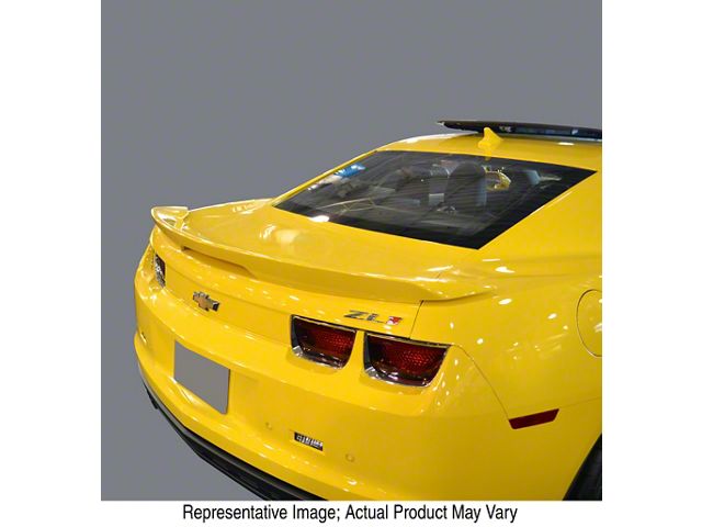 Lighted Factory Style Flush Mount Rear Deck Spoiler; Black (10-13 Camaro Coupe)