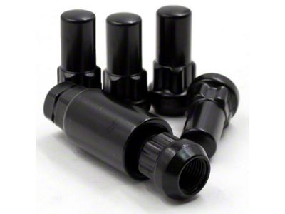 Locks with Key for Black Acorn Lug Nuts; 14mm x 1.5 (10-24 Camaro)