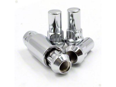 Locks with Key for Chrome Acorn Lug Nuts; 14mm x 1.5 (10-24 Camaro)