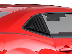 Louvered Quarter Window Covers; Smoked (10-15 Camaro Coupe)