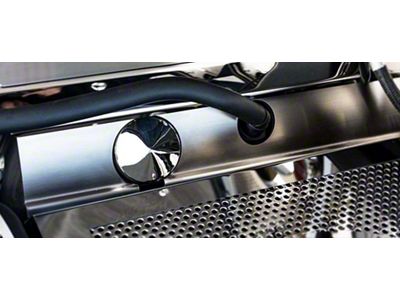 Lower Fuel Rails Satin; Stainless (16-24 Camaro SS)