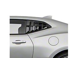 LV Quarter Window Louvers; Matte Black (16-24 Camaro Coupe)