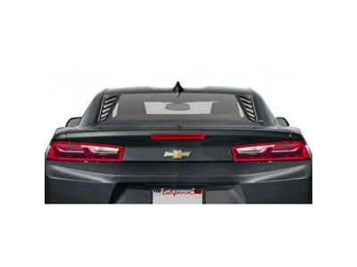 LV Rear Side Window Louvers; Matte Black (16-24 Camaro Coupe)