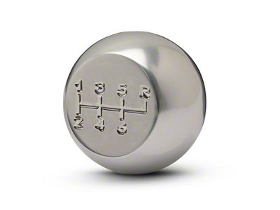 Manual Shift Knob; Clear Anodized (10-15 Camaro)