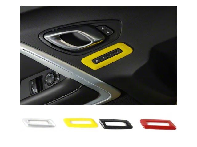 Memory Seat Button Controls Trim; Carbon Fiber (16-24 Camaro)