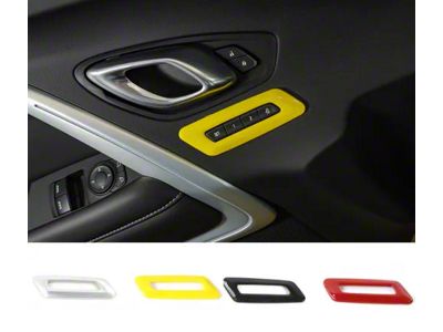Memory Seat Button Controls Trim; Red (16-24 Camaro)