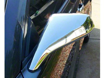 Mirror Covers; Chrome (10-13 Camaro)