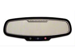 Mirror Trim; Rear View; Satin; Camaro Style; Oval; Without Sensor (10-14 Camaro)