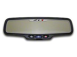 Mirror Trim; Rear View; Satin; ZL1 Style; Rectangle (12-13 Camaro ZL1)