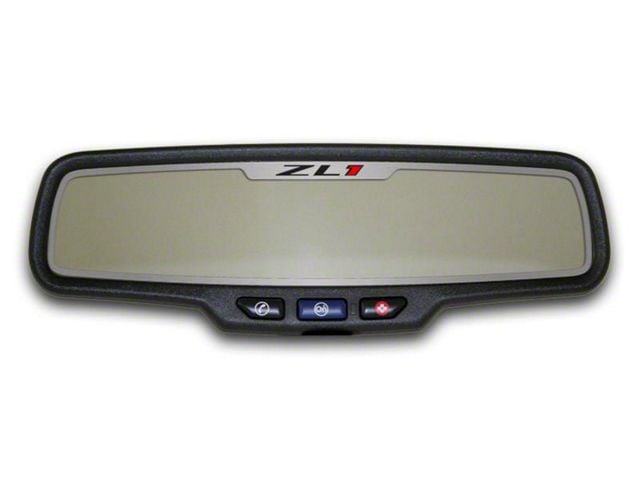 Mirror Trim; Rear View; Satin; ZL1 Style; Rectangle (12-13 Camaro ZL1)