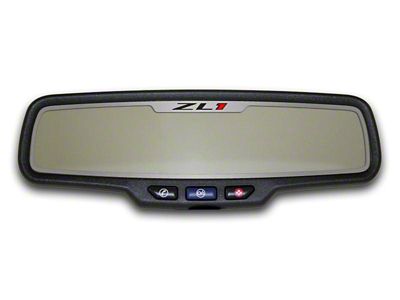Mirror Trim; Rear View; Satin; ZL1 Style; Rectangle (12-13 Camaro ZL1)