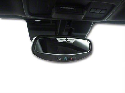 Mirror Trim; Rear View; Satin; SS Style Oval with Sensor (10-14 Camaro)
