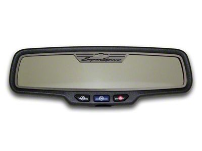 Mirror Trim; Rear View; Satin; Super Sport Style Rectangle (10-14 Camaro)