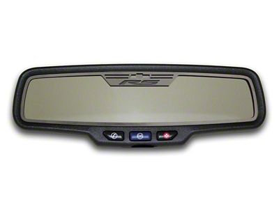 Mirror Trim; Rear View; Satin; RS Style; Rectangle (10-14 Camaro)