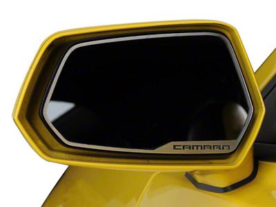 Mirror Trim; Side View; Satin; Camaro Style; 2-Piece (10-13 Camaro)