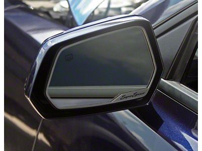 Mirror Trim; Side View; Satin; Super Sport Style; 2-Piece (10-13 Camaro)