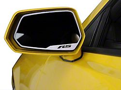 Mirror Trim; Side View; Satin; RS Lettering; 2-Piece (10-13 Camaro)