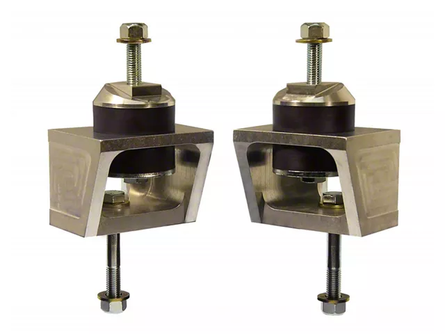 Motor Mount Inserts; Black (10-14 V8 Camaro)