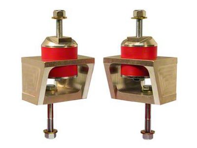 Motor Mount Inserts; Red (10-14 V8 Camaro)