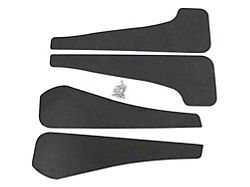 Mud Flaps; Front and Rear; Forged Carbon Fiber Vinyl (16-24 Camaro)