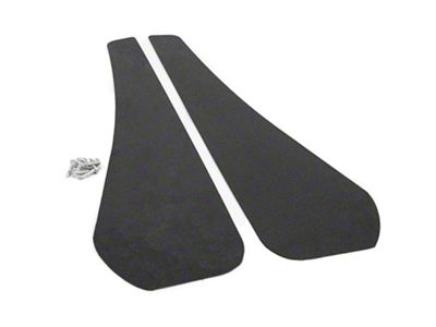 Mud Flaps; Front; Carbon Flash Metallic Vinyl (16-24 Camaro)